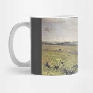 Green Pasture Vintage Painting Mug